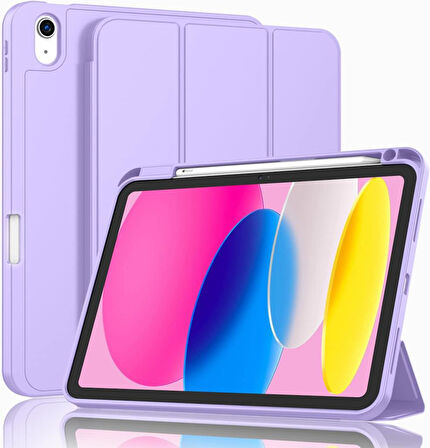 Apple iPad Air 11inç M2/M3 2025-2024 Kılıf Pen Charge Kalem Bölmeli