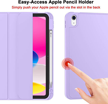Apple iPad Air 11inç M2/M3 2025-2024 Kılıf Pen Charge Kalem Bölmeli