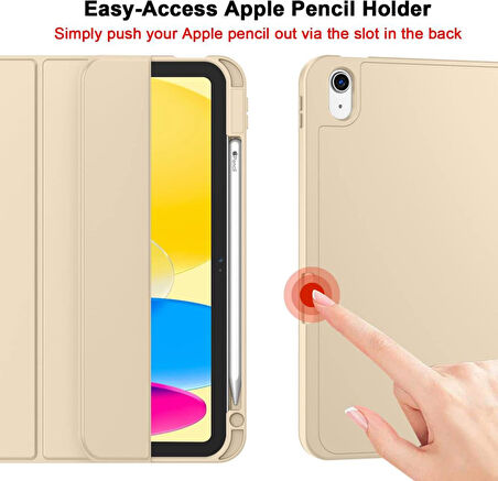 Apple iPad Air 11inç M2/M3 2025-2024 Kılıf Pen Charge Kalem Bölmeli