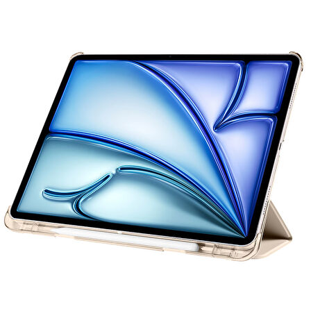 Apple iPad Air 5. Nesil 10.9 Kılıf Flip Cover Kalem Bölmeli PC Case-10.Nesil DEĞİL-A2588 A2589 A2591