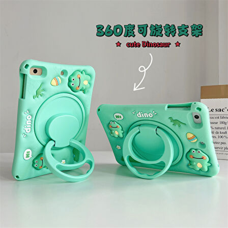 Samsung Galaxy Tab S6 Lite 2024 P620 P610 Kılıf Cute Dolls Standlı Eğlenceli 3D Karekterli Çocuk Kılıfı 13-15-17