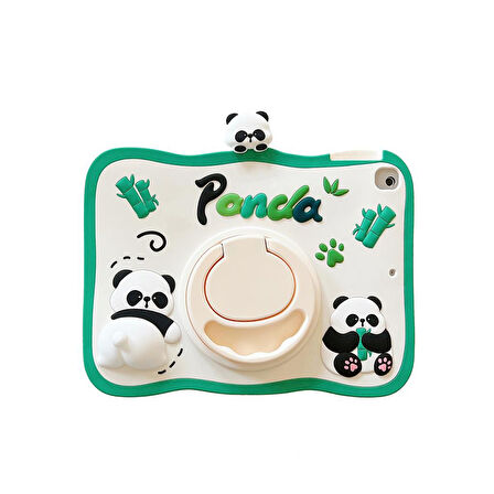 Apple iPad 7. Nesil 10.2" Kılıf Cute Dolls Standlı Eğlenceli 3D Karekterli Çocuk Kılıfı A2197 A2198 A2200