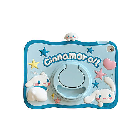 Apple iPad Air 5 10.9" 2022 M1 Kılıf Cute Dolls Standlı Eğlenceli 3D Karekterli Çocuk Kılıfı A2588 A2589 A2591