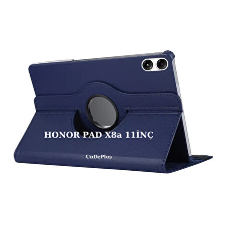 Honor Pad X8a 11inç Kılıf Dönen Tablet Kilifi Ekran Koruyucu+Kalem (HonorPad X8/X8 Pro Değildir)
