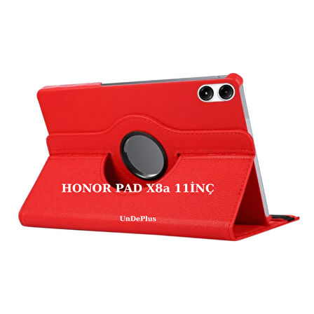 Honor Pad X8a 11inç Kılıf Dönen Tablet Kilifi Ekran Koruyucu+Kalem (HonorPad X8/X8 Pro Değildir)