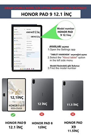 Honor Pad 9 12.1inç Kılıf Kalem Bölmeli Mars Case (Pad X9 Değildir)
