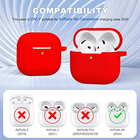 Apple Airpods 4. Nesil Uyumlu Kılıf Standart Yumuşak Silikon Kılıf