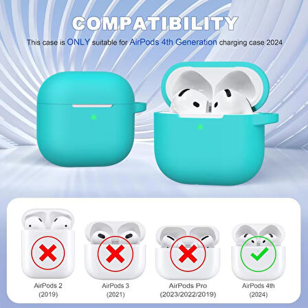 Apple Airpods 4. Nesil Uyumlu Kılıf Standart Yumuşak Silikon Kılıf