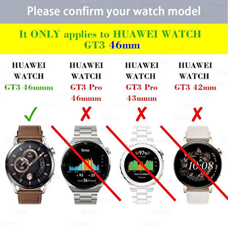 Huawei Watch GT 3 46mm Kolay Uygulama Aparatlı Cam Ekran Koruyucu 01 (PRO Değildir)