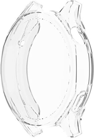 Huawei Watch GT 5 46mm 2li Set Silikon Parlak Renkli Ekran Koruyuculu Kasa Koruyucu (42mm Değildir)