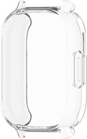 Redmi Watch 5 Active 2li Set Silikon Parlak Renkli Ekran Koruyuculu Kasa Koruyucu +Şeffaf