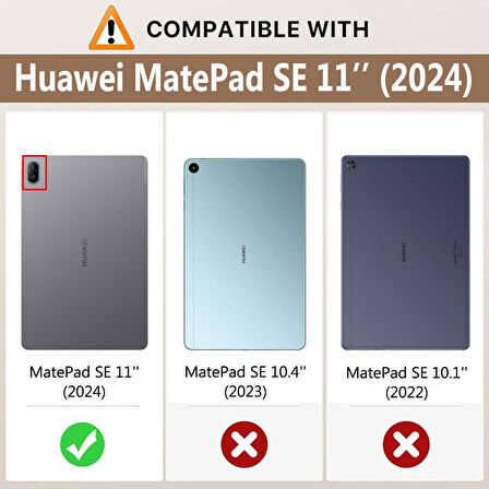 Huawei Matepad SE 11inç 2024 Kılıf NEW PU Deri Smart Standlı Case (10.4inç değildir)