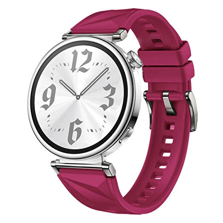 Huawei Watch GT 5 Pro 42mm/ GT 5 41mm/GT 4 41mm Kordon Prizma Fluoroelastomer Strap Kauçuk Kayış 129