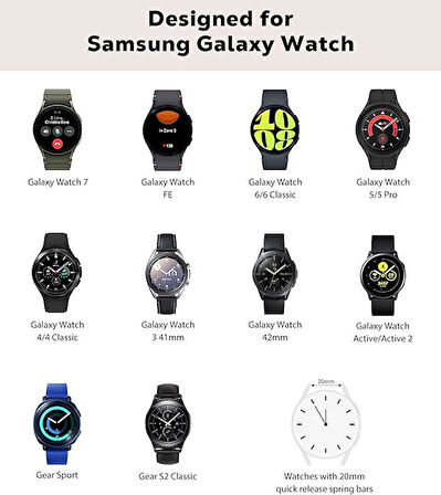 Samsung Galaxy Watch 4 44mm Kordon Silikon Kordon