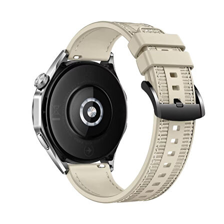 Huawei Watch 3 GT GT2 GT2e GT3 GT4 GT5 Pro 46mm Ultimate SE Elite Kordon Lansman Kumaş Dikişli Silikon 102