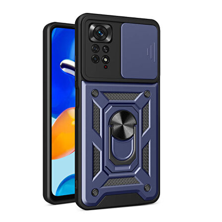 Xiaomi Redmi Note 11 Pro 4G Kılıf Kamera Korumalı Zırh Tank Sürgülü Vega Kapak