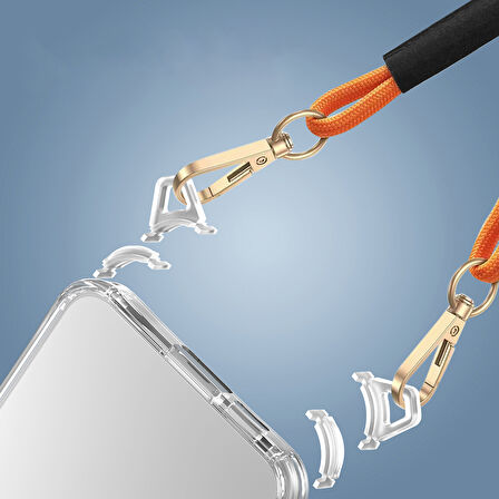 Samsung Galaxy A25 Kılıf Darbelere Karşı Dayanıklı Takılabilir Askı Aparatlı Snap Kapak