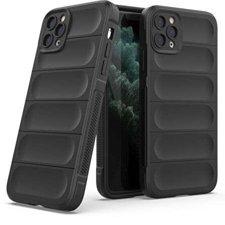 Apple iPhone 11 Pro Max Kılıf Elde Tutma Kolaylıkla Kaydırmaz Kenar Line Dizayn Optietnik Kapak