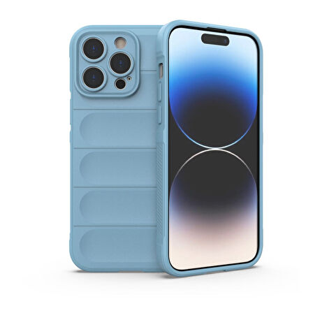 Apple iPhone 14 Pro Max Kılıf Elde Tutma Kolaylıkla Kaydırmaz Kenar Line Dizayn Optietnik Kapak