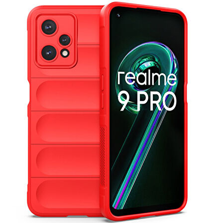 Realme 9 Pro 5G Kılıf Elde Tutma Kolaylıkla Kaydırmaz Kenar Line Dizayn Optietnik Kapak