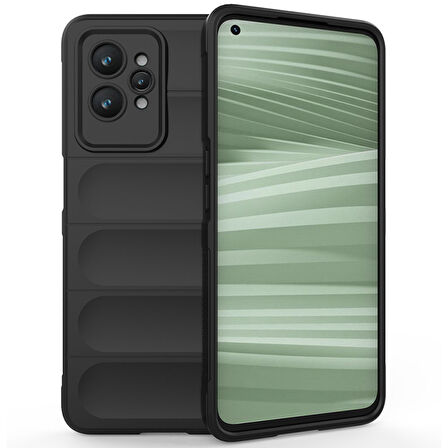 Realme GT2 Pro 5G Kılıf Elde Tutma Kolaylıkla Kaydırmaz Kenar Line Dizayn Optietnik Kapak