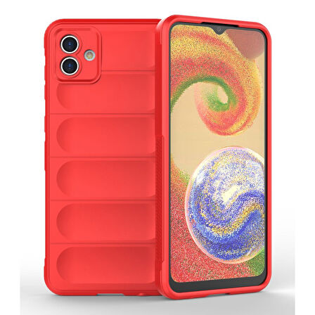 Samsung Galaxy A04E Kılıf Elde Tutma Kolaylıkla Kaydırmaz Kenar Line Dizayn Optietnik Kapak