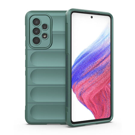 Samsung Galaxy A53 5G Kılıf Elde Tutma Kolaylıkla Kaydırmaz Kenar Line Dizayn Optietnik Kapak