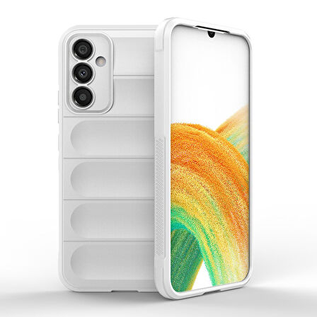 Samsung Galaxy M34 5G Kılıf Elde Tutma Kolaylıkla Kaydırmaz Kenar Line Dizayn Optietnik Kapak
