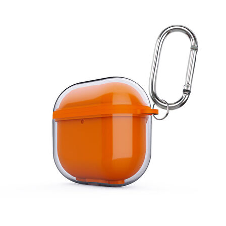 Apple Airpods 4. Nesil Uyumlu Kılıf Çift Katman Askı Aparatlı Kulaklık Case 42