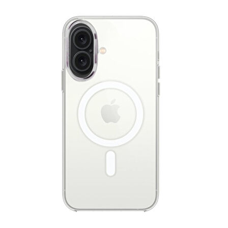Apple iPhone 16 Kılıf Şeffaf Lansman Magsafe Wireless Şarj Özellikli Orjin Kapak