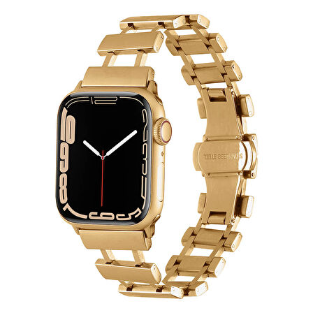 Apple Watch 42/44/45/46/49mm Kordon Merdiven Dizayn Metal Kordon 96 2/3/4/5/6/se/7/8/9/10/ultra