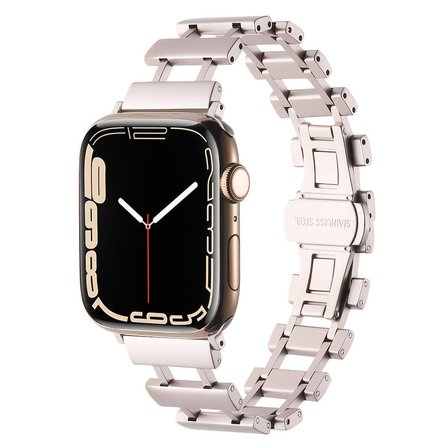 Apple Watch 42/44/45/46/49mm Kordon Merdiven Dizayn Metal Kordon 96 2/3/4/5/6/se/7/8/9/10/ultra
