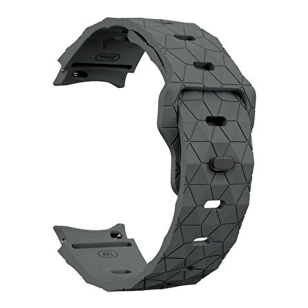 Samsung Galaxy Watch 4 5 6 7 FE 40 40 44 Classic 42 43 46 47 mm Kordon Futbol Topu Prizma Dizayn Silikon 116