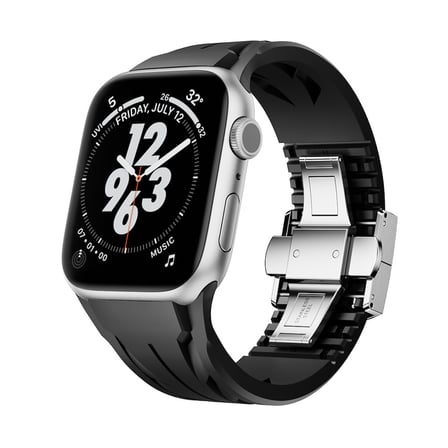 Apple Watch 42/44/45/46/49mm Kordon Metal Tokalı Silikon Tour Kilim Dizayn Strap 127 7/8/9/10/ultra