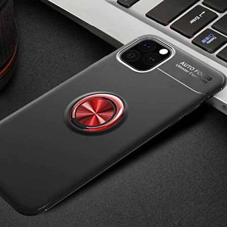 Apple iPhone 11 Pro Kılıf Yüzüklü Magnetli Ravel Case