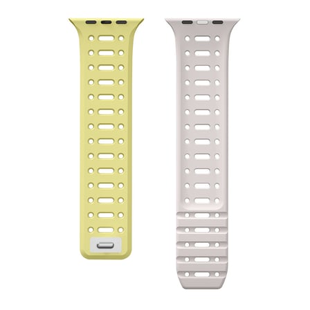 Apple Watch 10 Serisi 42mm Kordon Renkli 3Delikli Esnek Silikon Strap 124