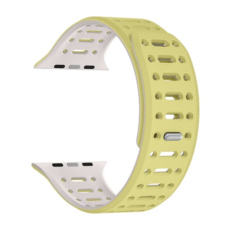 Apple Watch 7 8 9 10 Serisi 45mm Kordon Renkli 3Delikli Esnek Silikon Strap 124