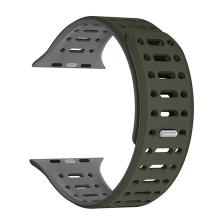 Apple Watch Ultra 1 / 2 49mm Kordon Renkli 3Delikli Esnek Silikon Strap 124
