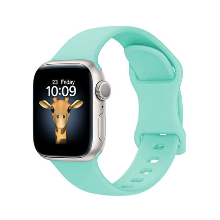 Apple Watch 7 8 9 10 Serisi 45mm Kordon Çift Geçmeli Silikon Kordon Strap Kayış 131