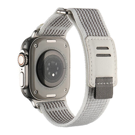 Apple Watch 42/44/45/46/49mm Kordon Çift Yapılı Hasır Naylon Kordon 106 2/3/4/5/6/se/7/8/9/10/ultra