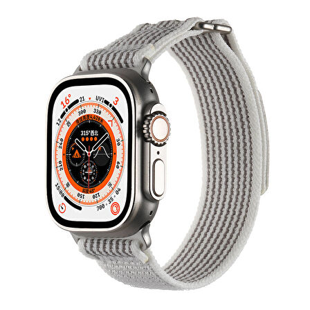 Apple Watch 42/44/45/46/49mm Kordon Çift Yapılı Hasır Naylon Kordon 106 2/3/4/5/6/se/7/8/9/10/ultra