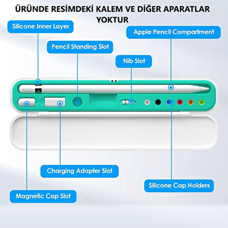 Tablet Kalemi Koruma Kutusu Kalemlik Apple Pencil 1/2/usb C/pro ve Tüm Marka Kalemler Ile Uyumlu