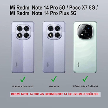 Xiaomi Redmi Note 14 Pro Plus Kılıf Şeffaf Silikon Hibrit Case Kapak