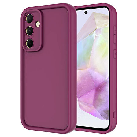 Samsung Galaxy A55 Kılıf Kamera Korumalı Kalın Kenarlı Viera Silikon Case