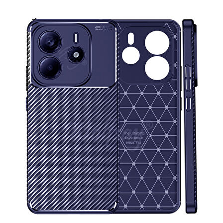 Xiaomi Redmi Note 14 4G Kılıf Karbon Silikon Case Kapak