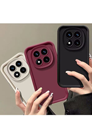 Xiaomi Redmi Note 14 Pro 4G Kılıf Kamera Korumalı Kalın Kenarlı Viera Silikon Case