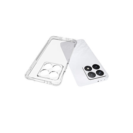 Xiaomi 14T Pro Kılıf Şeffaf Silikon Hibrit Case Kapak