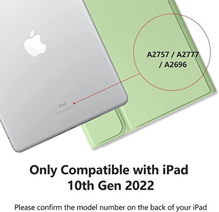Apple iPad Air 11inç M2/M3 2025-2024 Kılıf Kablosuz Klavyeli Kılıf Mobax