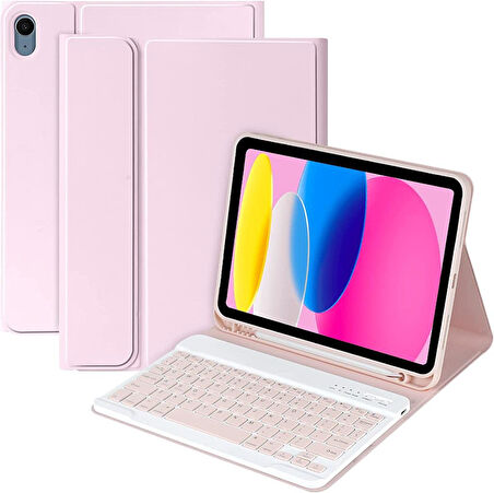 Apple iPad Pro 13inç M4 2024 Kablosuz Klavyeli Kılıf Mobax A2898 A2899 A2900