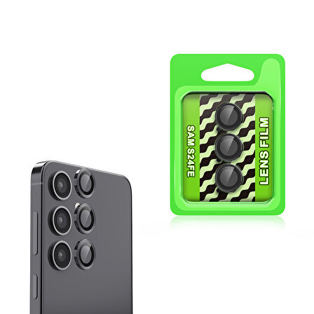 Samsung Galaxy S24 FE Kamera Lens Koruyucu Çerçeveli Koruyucu CL-07